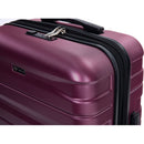 3 Piece Luggage Sets PC Lightweight & Durable Expandable Suitcase with Two Hooks, Double Spinner Wheels, TSA Lock, (21/25/29) Wine Red