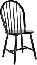 Home Camden 18 Inch Black Farmhouse Dining Chairs Set Of 2