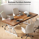 Spacious 70.8 Inch Wooden Executive Desk For Home Office