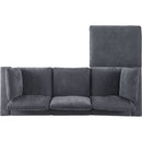 Modular Sectional Sofa, Convertible Sofa Couch, Modular Sectionals with Ottomans, 4Seat Sofa Couch with Reversible Chaise for Living Room. Chenille Grey