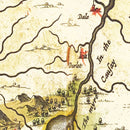 Vintage Map of Caithness, Scotland 1665