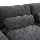 [VIDEO]86.5'' Chenille Modular Sectional Sofa with Storage Pockets, 5 Seat U Shaped Couch Set with Pillows,Free Combination,Modern Cloud Sofa with 2 Movable Ottoman for Living Room,Apartment,3 Colors