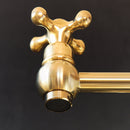 Unlacquered Brass Pot Filler Faucet, Brass kitchen Pot Filler