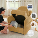 Ginger Yellow 33.5 Inch Upholstered Accent Armchair