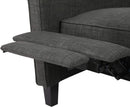 Emmie Fabric Recliner Set Of 2 Moss Gray Recliners