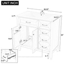 36' Bathroom Vanity with Sink Combo, White Bathroom Cabinet with Drawers, Solid Frame and MDF Board (Old Sku:JL000007AAK)