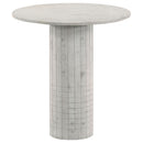Astoria 2-piece Marble Coffee and End Table Set White