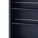 [Assembly Video Provided] TOPMAX Modern 83.7inch High Kitchen Pantry, Freestanding Tall Kitchen Hutch with Faux Marble Top,Cupboard Cabinet with 5 Storage Drawers and Adjustable Shelf, Set of 2, Blue