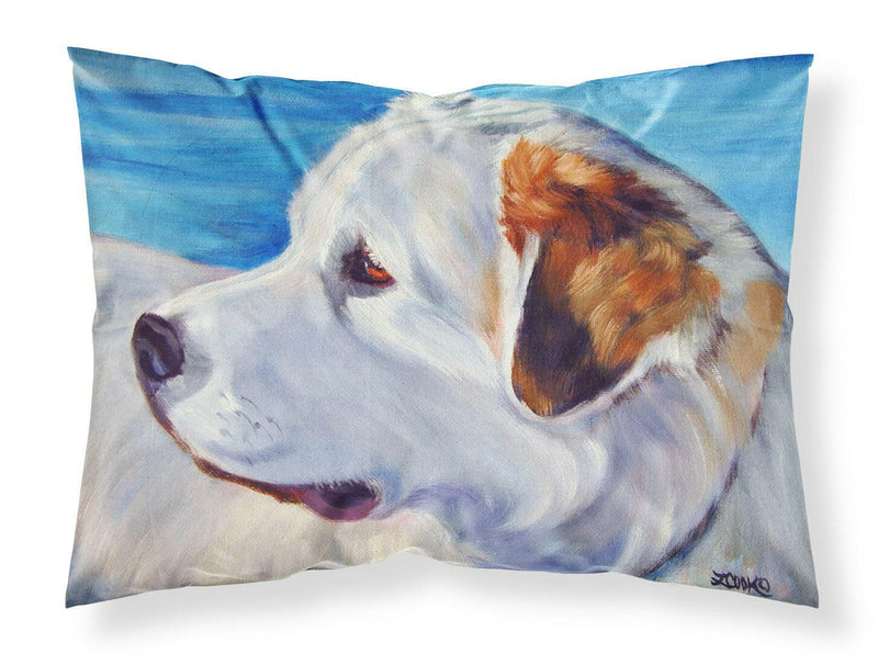 Great Pyrenees at the Beach Fabric Standard Pillowcase 7417PILLOWCASE