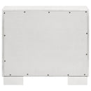 Jessica 2-drawer Nightstand Snow White