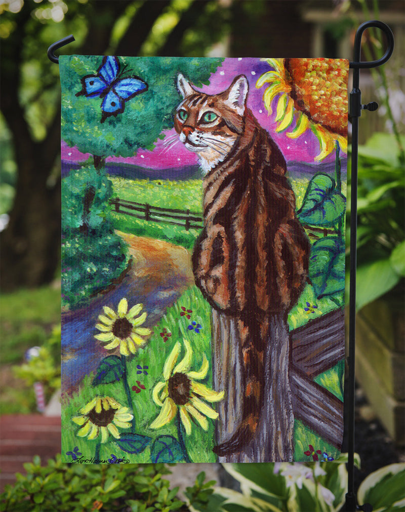 Bengal Cat Flag Garden Size