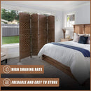 4 Panel Room Divider, Folding Screen