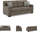 Contemporary Espresso Full Size Sofa Sleeper MemoryFoam