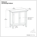 Redmond - Handcrafted Low Storage Cabinet