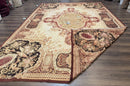 French Aubusson Rug 9x12 - European Design Flatweave Carpet