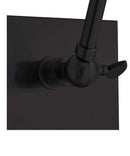 Adesso 12"H Swing Arm LED Wall Lamp Black Metal Finish