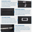 Lockable 4 Drawer Lateral File Cabinet For Office Use