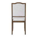 Farmhouse Dining Chairs Set of 4, Upholstered Dining Chairs with High Back, Modern Seating for Kitchen, Bedroom & Living Room(Beige+Brown)