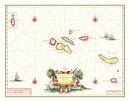 Vintage Map of Azores, Portugal 1665