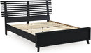 Modern Black Queen Slat Headboard Stylish Bedroom Design