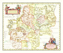 Vintage Map of Suchen, China 1665