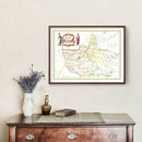 Vintage map of Honan (Henan), China 1665