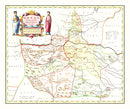 Vintage map of Honan (Henan), China 1665