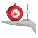 Red Sox Baseball Mitt Ornament