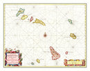 Vintage Map of Cape Verde 1665