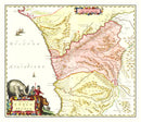 Vintage Map of Congo 1665