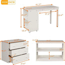 Twin Loft Bed With Rolling Desk And Storage For Small Rooms