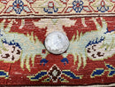 Silk Turkish Hereke Rug 2x3, Peacocks Birds, Signature from Master Weaver, Super Finely Hand Knotted 550 KPSI, Animal Pictorials