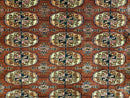 4' X 4' Antique Handmade Turkoman Bokhara Balouch Woven Wool Rug Brick Red Nice