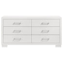 Jessica 6-drawer Dresser Snow White