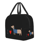 I Love Dachshunds Insulated Lunch Bag