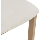 Upholstered Armless Dining Chairs With Metal Legs (Set of 2),Beige