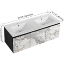 48" Floating Wall-Mounted Bathroom Vanity & Soft-Close Cabinet Door, KD-Package