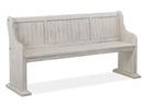 Bronwyn - Bench With Back - Alabaster