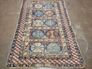 Antique Caucasian Rug 3x5, Shirvan Kazak Tribal Carpet