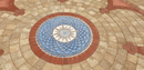 Blue Sola II - Sun Mosaic Medallion