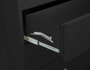 38 Inch Lateral 4 Drawer Fireproof File Cabinet With Key Lock Black
