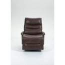 Swivel Rocker Recliner Power Glider Chair with Solid Wood Armrests - Extra Wide Reclining Sofa Chair Upholstered Faux Leather Living Room Single Sofa 350 lbs