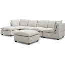 130' Inch Modular Sectional Sofa, Linen Fabric Couch Set with Convertible Ottoman,U shaped sofa,comfortable,Freely Combinable Sofa for Living Room, Apartment, Office,Beige, 3 Colors