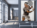 Roger Federer Poster Tennis player  Hand Made Posters Canvas Print Kids Wall Art Man Cave Gift Home Decor