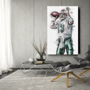 Dan Marino Canvas Art – Miami Dolphins Wall Decor