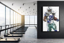 Ezekiel Elliot Poster Dallas Cowboys Painting Football Hand Made Posters Canvas Print Kids Wall Art Home Man Cave Gift Decor