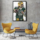 Aaron Rodgers Canvas Art – Green Bay Packers Wall Decor