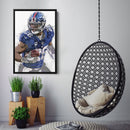 Saquon Barkley Canvas Art – New York Giants Wall Decor