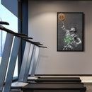 Giannis Antetokounmpo Poster Graffiti Neon Milwaukee Bucks Basketball Hand Made Poster Canvas Print Kids Wall Art Man Cave Gift Home Decor