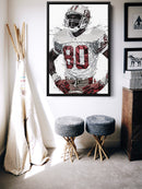 Jerry Rice Poster San Francisco 49ers Football Painting Hand Made Posters Canvas Print Kids Wall Art Man Cave Gift Home Decor